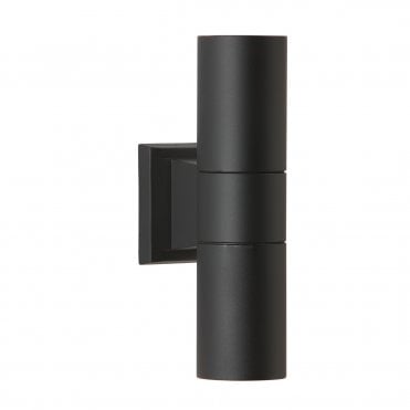 Falmouth double outdoor wall light Black