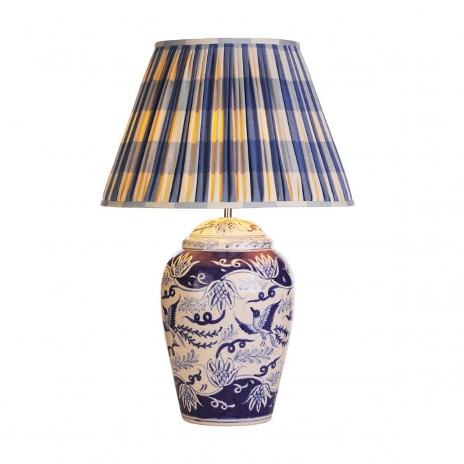 David Hunt Lighting Fawkes Table lamp Blue / White Base Only