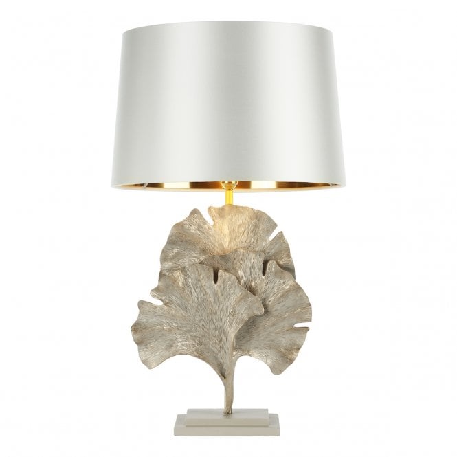 David Hunt Lighting Gingko Table Lamp In Cream / Gold Base Only
