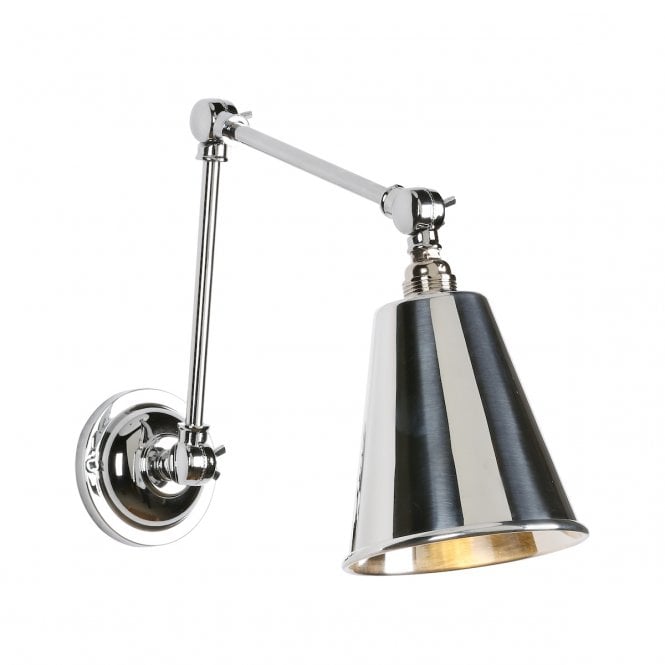 David Hunt Lighting Hackney Single Wall Light In Polished Chrome