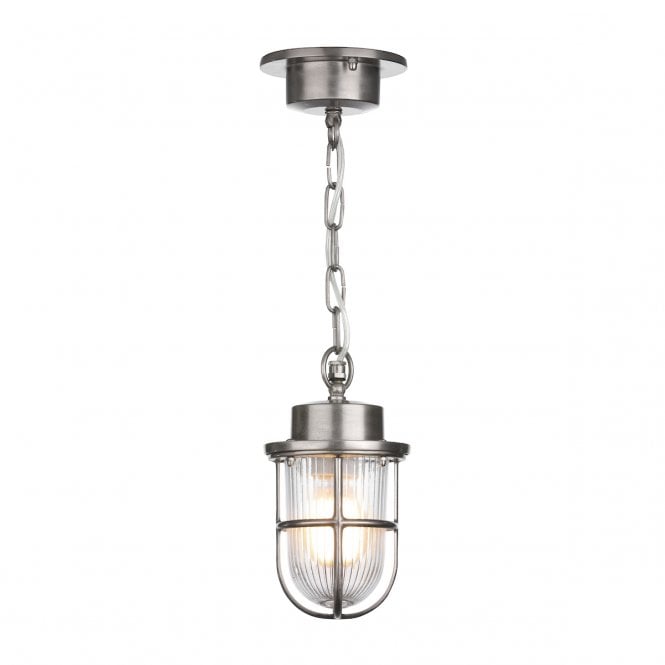 David Hunt Lighting Harbour single pendant Nickel