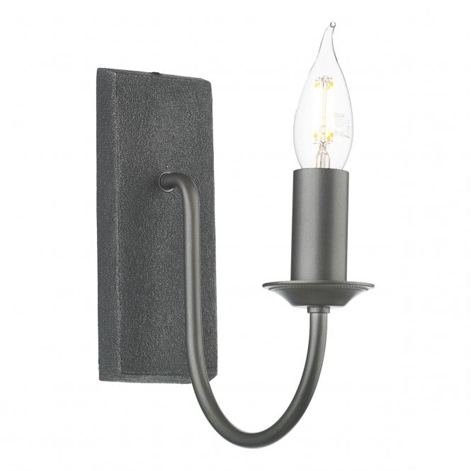 David Hunt Lighting Herriot Single Wall Light In Pewter