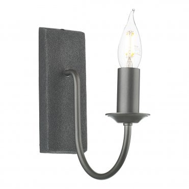 David Hunt Lighting Herriot Single Wall Light In Pewter