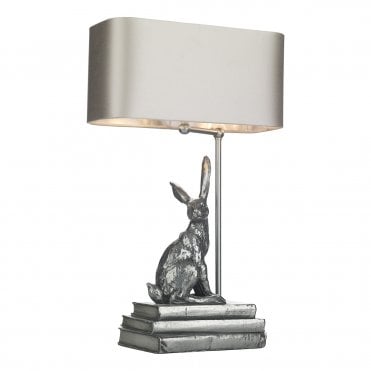 Hopper Table Lamp In Bronze Left Facing Base Only