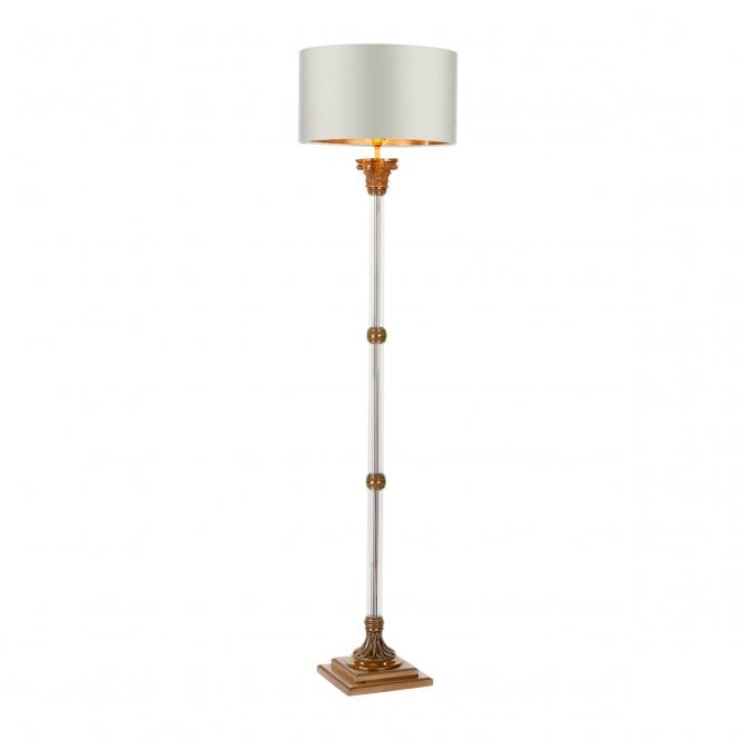 David Hunt Lighting Imperial Floor Lamp Glass And Bronze - Base Only