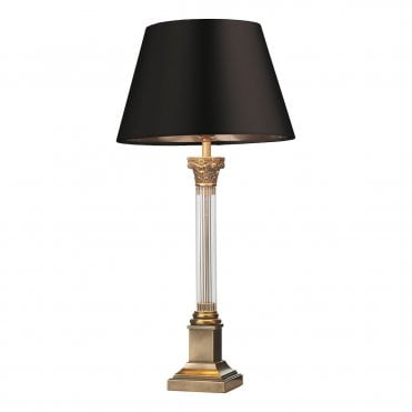Imperial Table Lamp Glass And Bronze