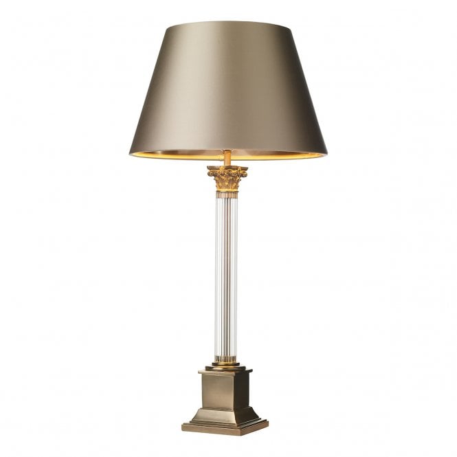 David Hunt Lighting Imperial Table Lamp Large In Glass And Bronze