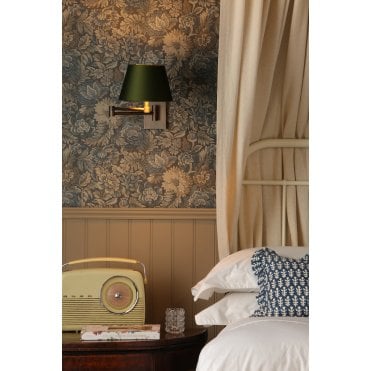 Muswell single wall light Antique Brass wired