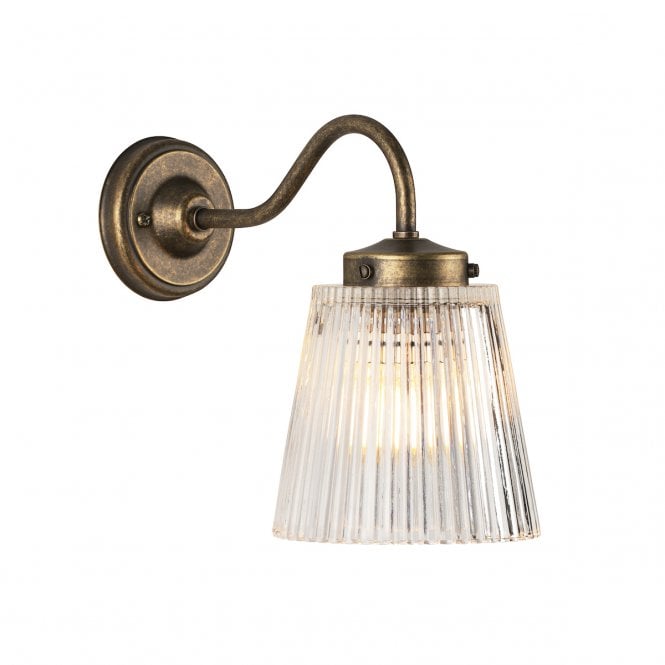 David Hunt Lighting Odell Single wall light Antique Brass