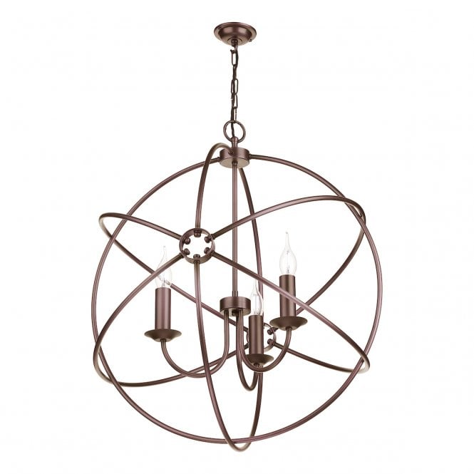 David Hunt Lighting Orb 3 Light 600Mm Pendant Antique Copper