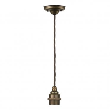 Painswick Single Suspension In Aged Brass