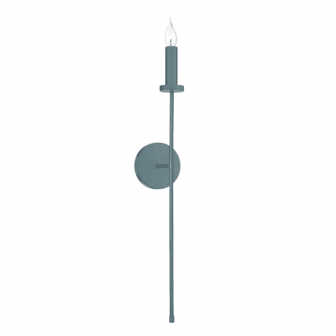 David Hunt Lighting Pigalle single wall light shown in River blue (fitting only)