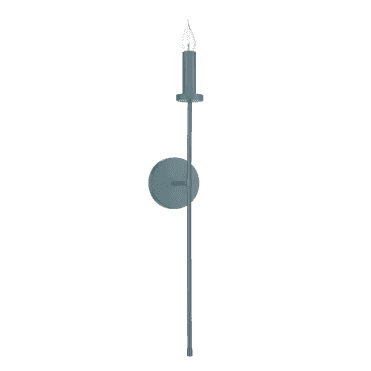 Pigalle single wall light shown in River blue (fitting only)