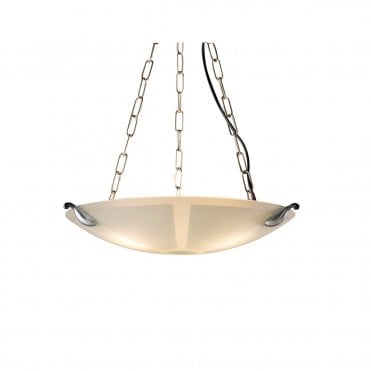 Savoy Small Acid Etched Glass Pendant