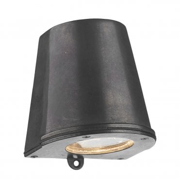 Strait Outdoor Wall Light IP44 Oxidised Brass