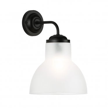 Upton Single wall light Black / Opal
