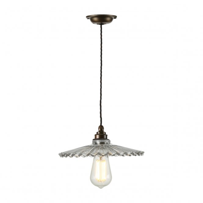 David Hunt Lighting Waverley 1 Light Small Pendant Antique Brass