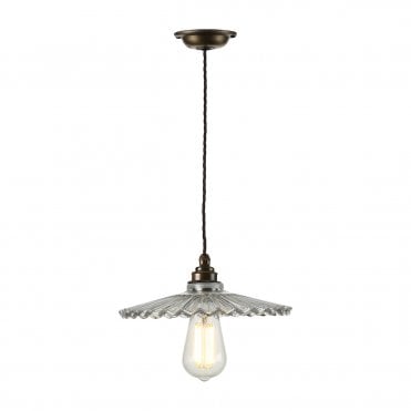 Waverley 1 Light Small Pendant Antique Brass