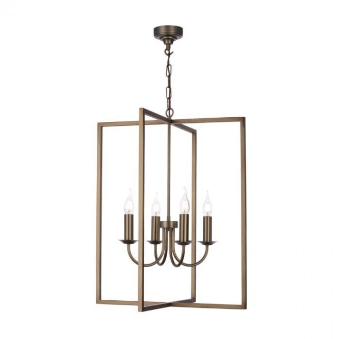 David Hunt Lighting Windsor 4 Light Antique Silver Lantern - FITTING ONLY
