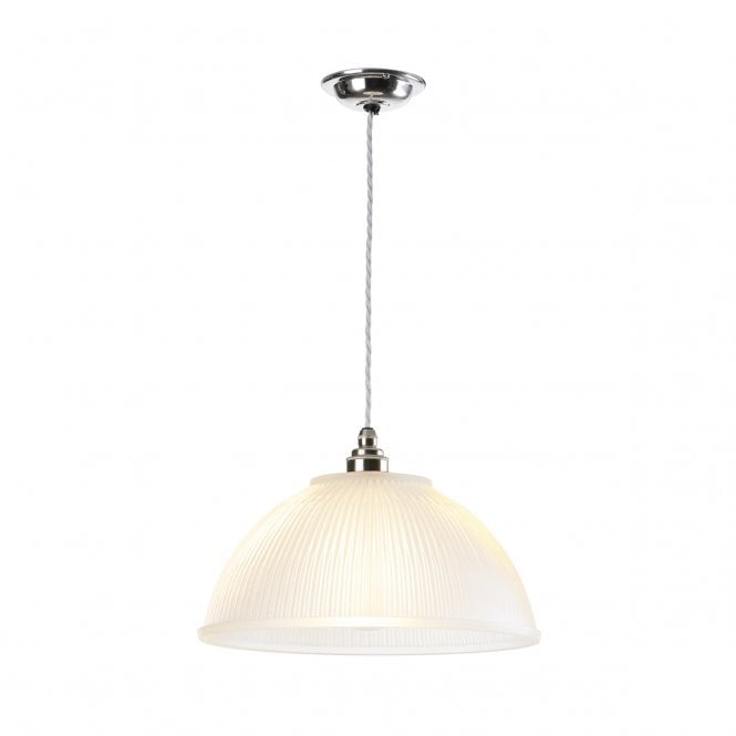 David Hunt Lighting Yeats 1 Light Small Pendant Chrome