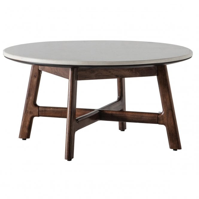 Fabco Collection Barcelona Round Coffee Table W800 x D800 x H400mm