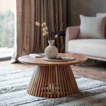 Brompton Slatted Coffee Table W800 x D800 x H400mm