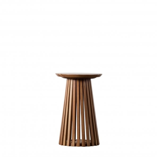 Fabco Collection Brompton Slatted Side Table W400 x D400 x H600mm