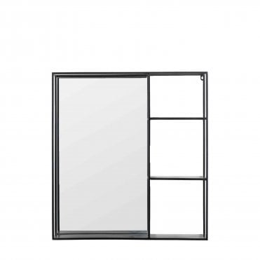 Bussa Mirror Shelf Black
