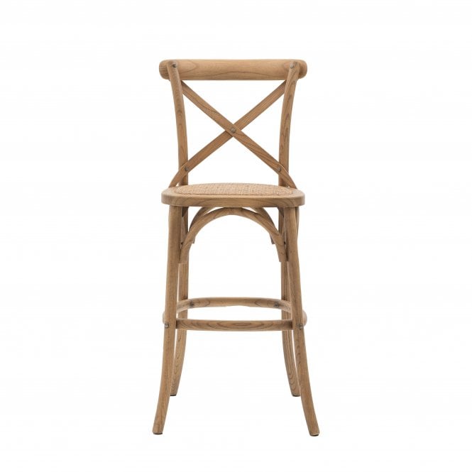 Fabco Collection Cafe Stool Natural/Rattan (2pk)