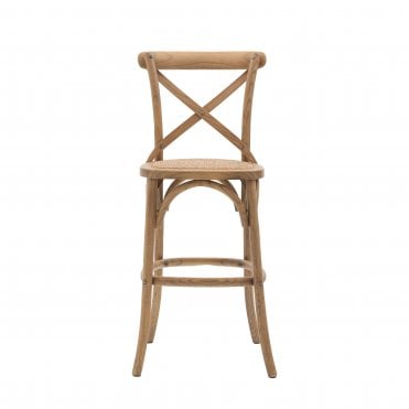 Cafe Stool Natural/Rattan (2pk)