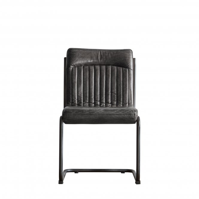Fabco Collection Cipriani Leather Chair Antique Ebony 520x660x880mm