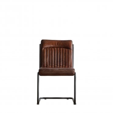 Cipriani  Leather Chair Brown 520x660x880mm