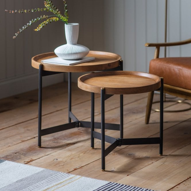 Fabco Collection Dorothy Nest Of 2 Tables W550 x D550 x H520mm