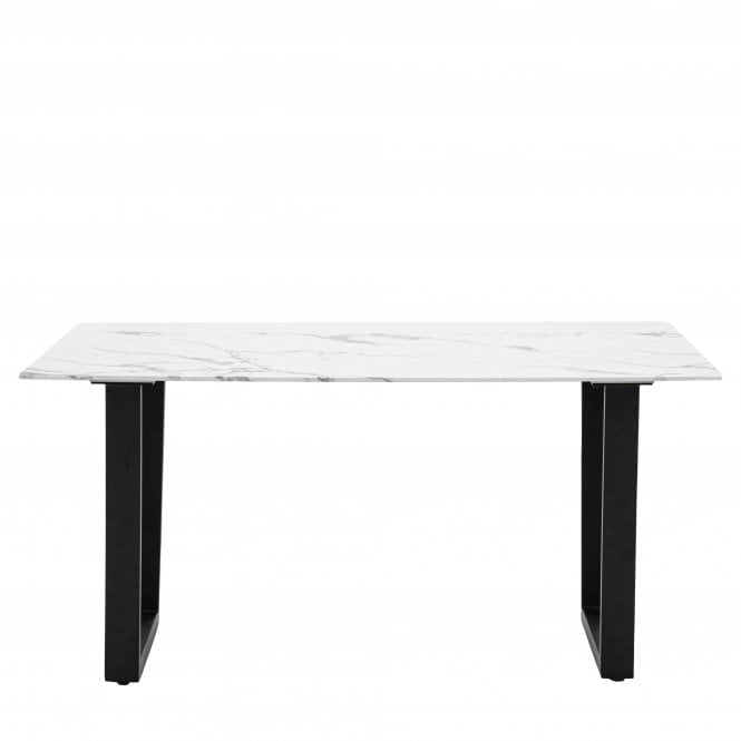 Fabco Collection Drysdon Dining Table White Effect (W)1600mm X (D)750mm X (H)900mm