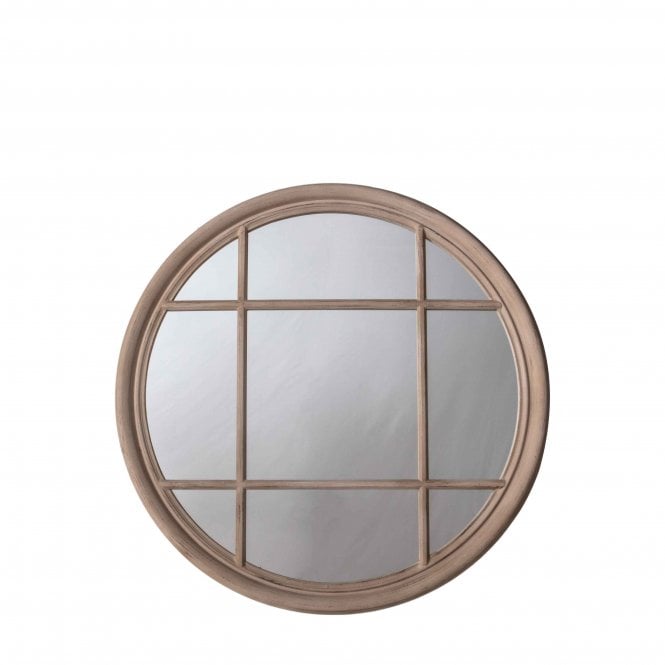 Fabco Collection Eccents Round Mirror Clay