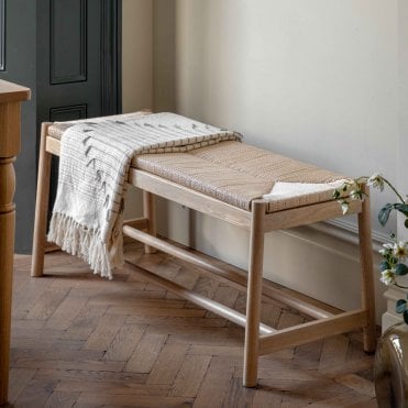 Edmond Rope Bench (W)1100mm x (D)435mm x (H)450mm