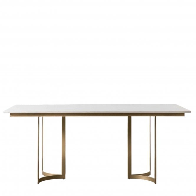 Fabco Collection Essellay Dining Table Gold (W)1800mm X (D)900mm X (H)760mm