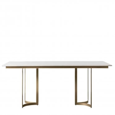Essellay Dining Table Gold (W)1800mm X (D)900mm X (H)760mm