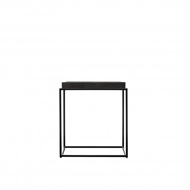 Fabco Collection Fererra Tray Side Table Black W550 x D550 x H600mm
