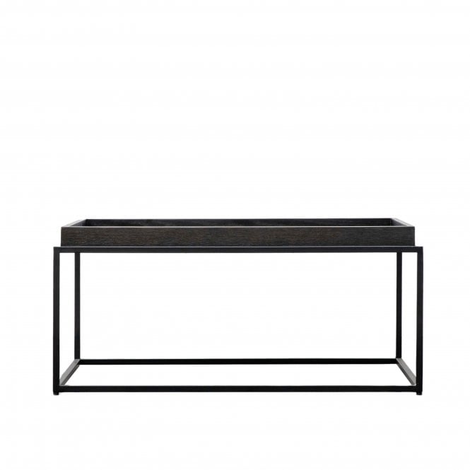 Fabco Collection Ferrera Tray Coffee Table Black W900 x D600 x H400mm