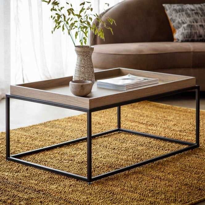Fabco Collection Ferrera Tray Coffee Table Grey W900 x D600 x H400mm
