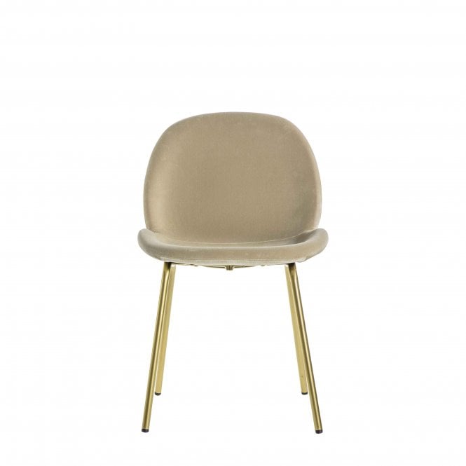 Fabco Collection Fowey Chair Oatmeal Velvet (2pk)