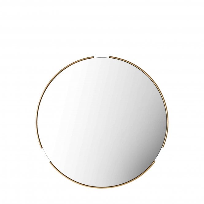 Fabco Collection Fretz Round Mirror Gold