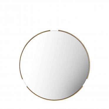 Fretz Round Mirror Gold