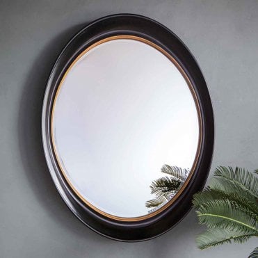 Friddy Mirror Black and Gold