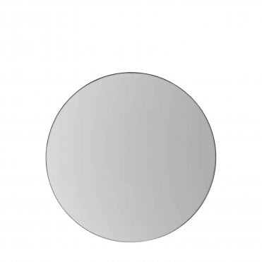 Hailley Round Mirror Black