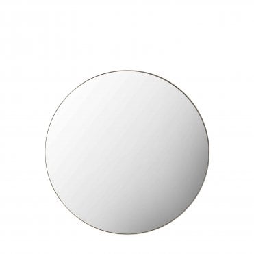 Hailley Round Mirror Champagne