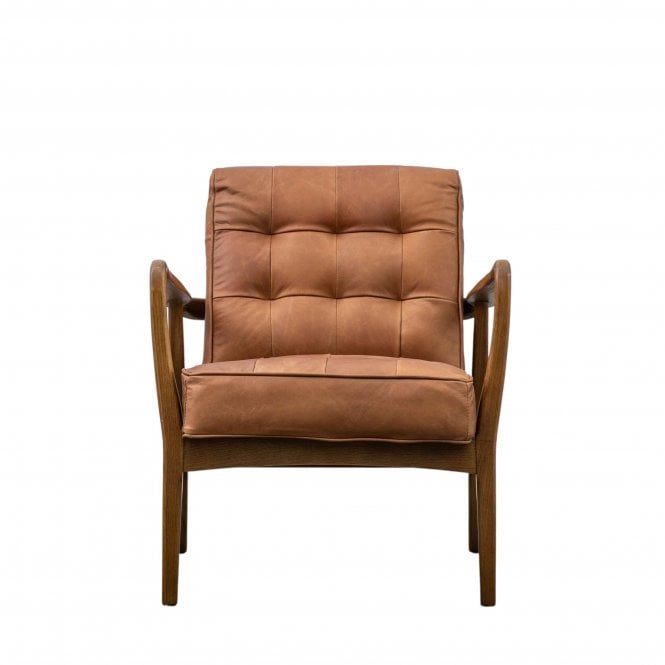 Fabco Collection Harriot Chair Vintage Brown (w)700mm x (d)740mm x (h)800mm