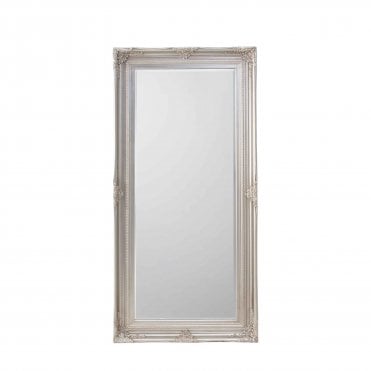 Harviss Leaner Mirror Antique Silver