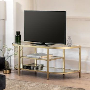 Hawson Media Unit Champagne W1200 x D350 x H450mm